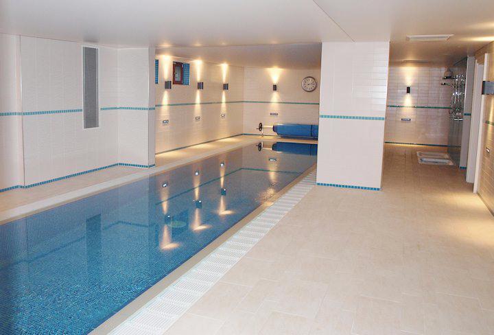 Basement project with a lap pool completed by Polypool in 2007